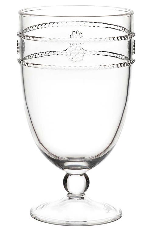 Juliska Isabella Acrylic Goblets, Set Of 4 In Clear