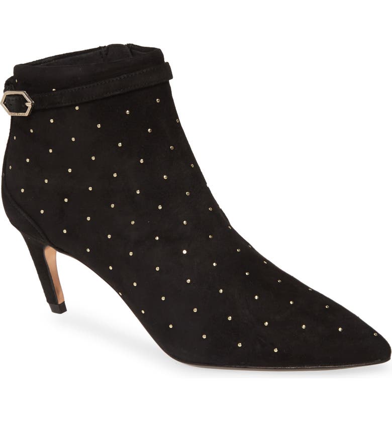 TED BAKER LONDON Curvad Bootie, Main, color, BLACK SUEDE