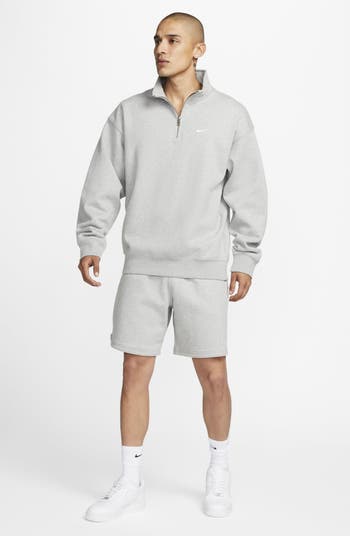 Nike Solo Swoosh Oversize Quarter Zip Sweatshirt | Nordstrom