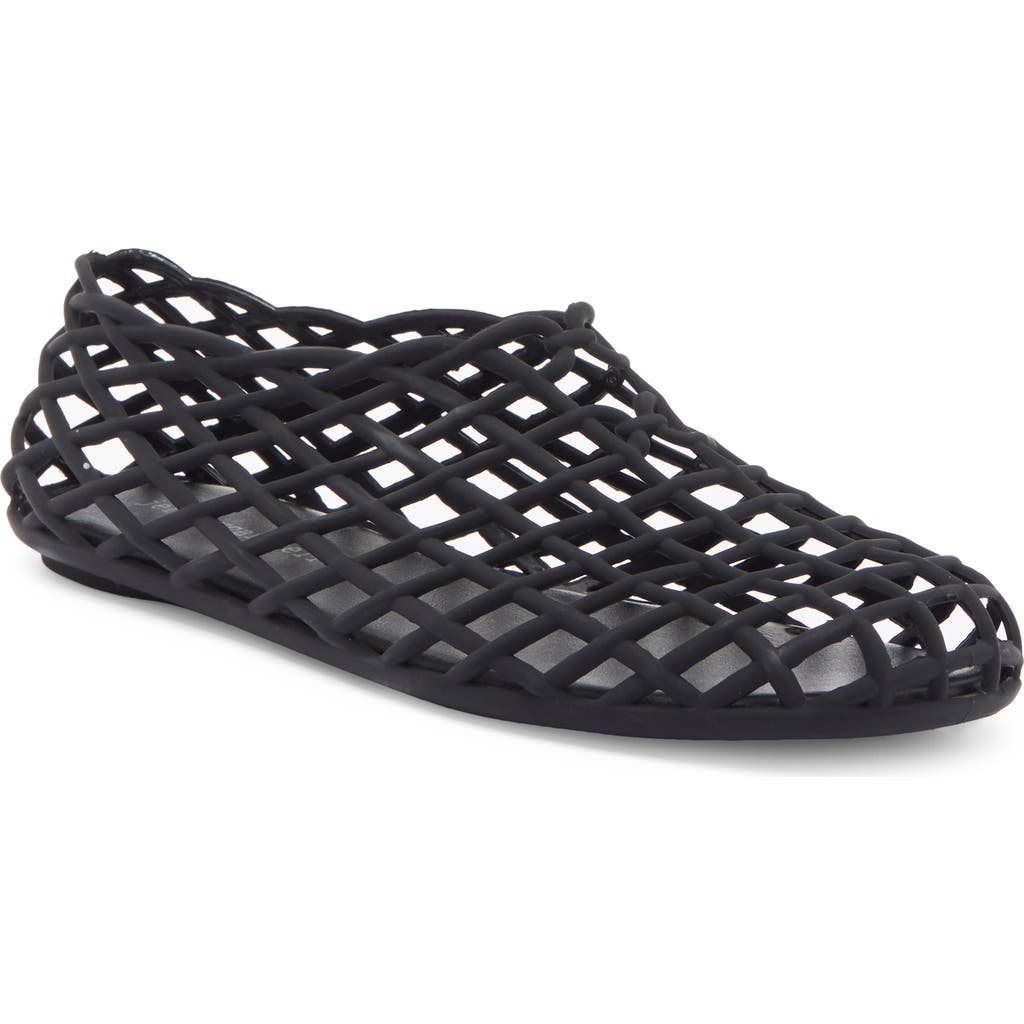 Jeffrey Campbell Mimz Caged Slip-on In Black Matte