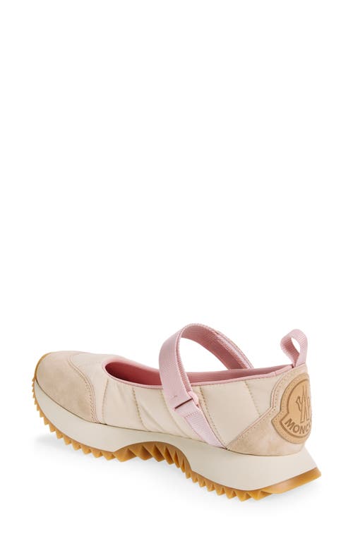 Shop Moncler Pacey Ballet Mary Jane Sneaker In Beige Sand