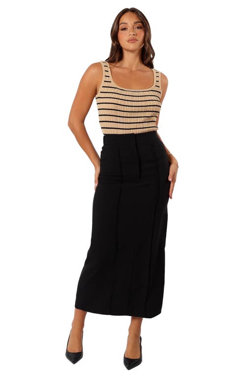 Petal And Pup Petal & Pup Wynona Pintuck Maxi Skirt In Black