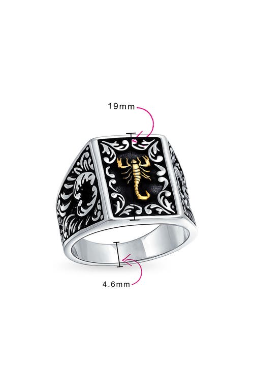 Bling Jewelry Two-tone Statement Ring In Silver
