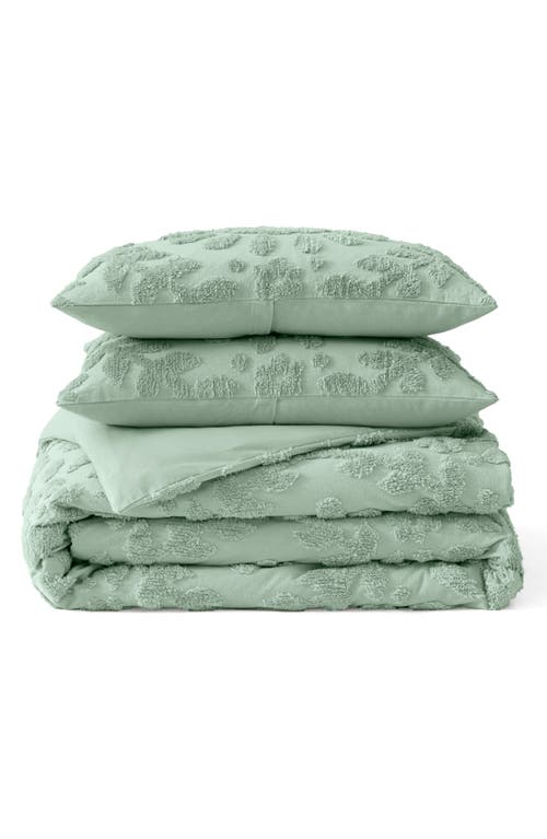 Peri Home Chenille Laurel Duvet Cover & Shams Set In Sage