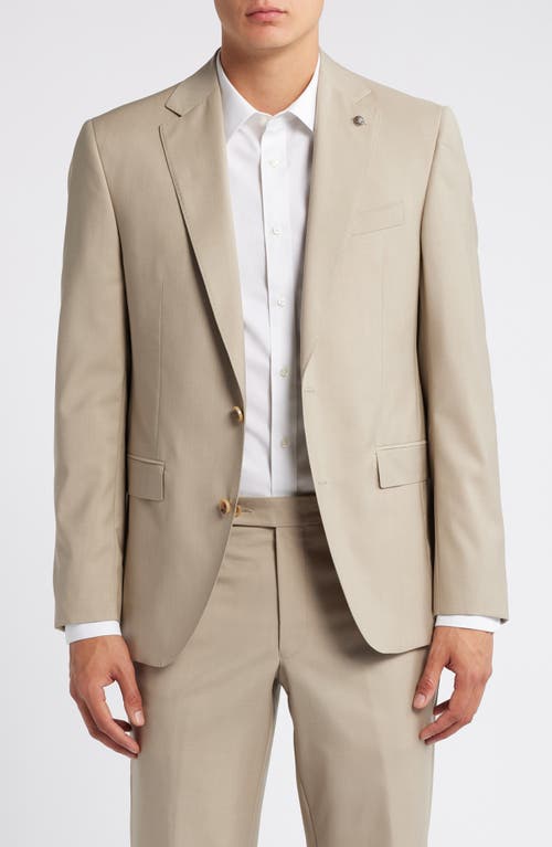 Shop Jack Victor Esprit Solid Tan Wool Suit