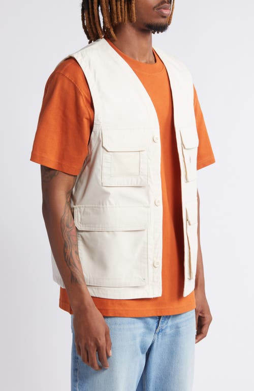 Shop Dickies Fisherville Cargo Vest In Stone Whitecap Grey