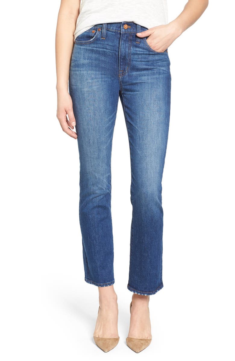 Madewell 'Cali' High Rise Crop Bootcut Jeans (Donovan Wash) | Nordstrom
