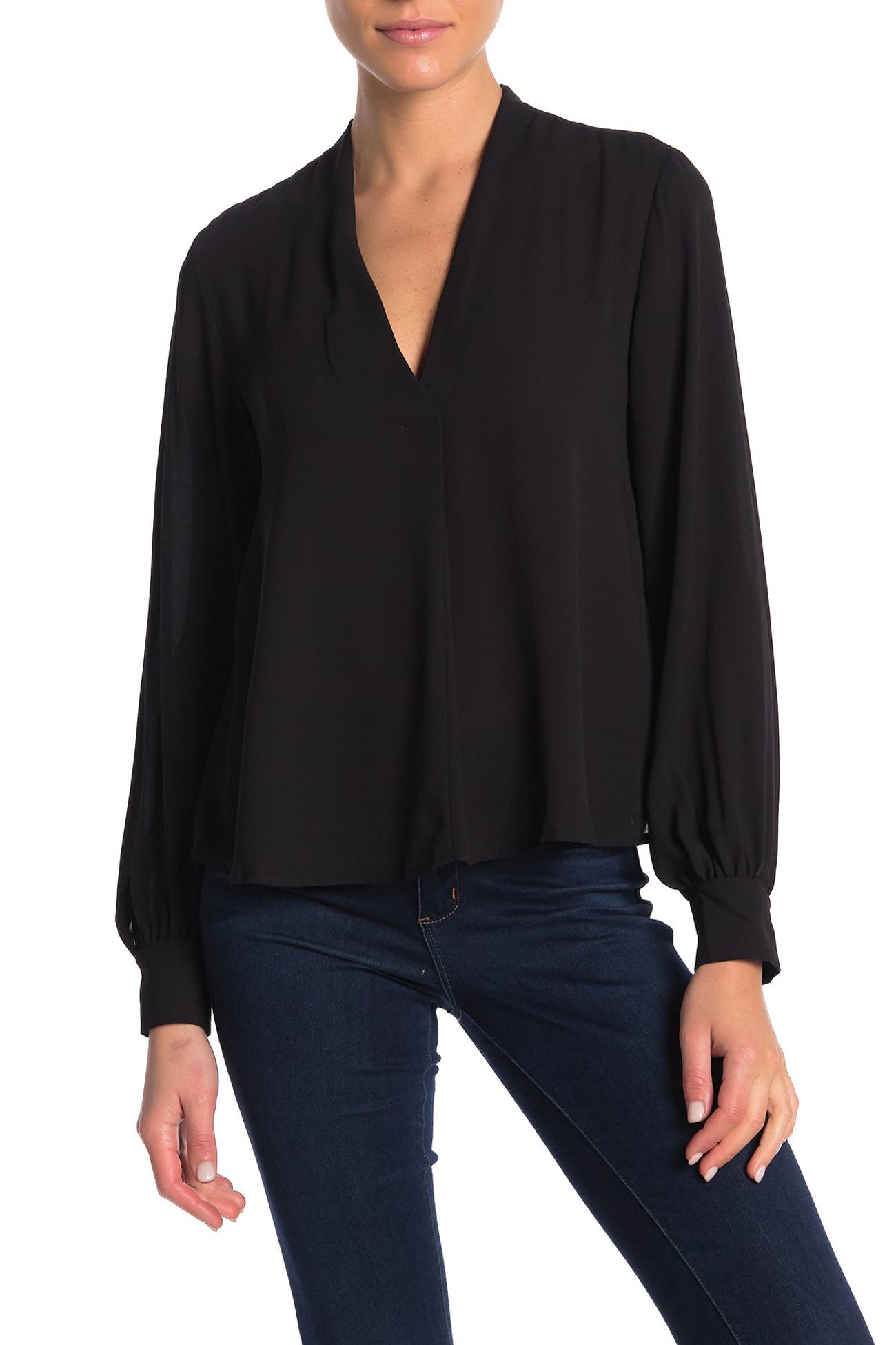 Lush | Long Sleeve Woven Blouse | Nordstrom Rack