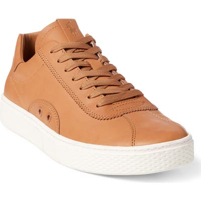 Polo Ralph Lauren Court 100 Lux Sneaker, Brown