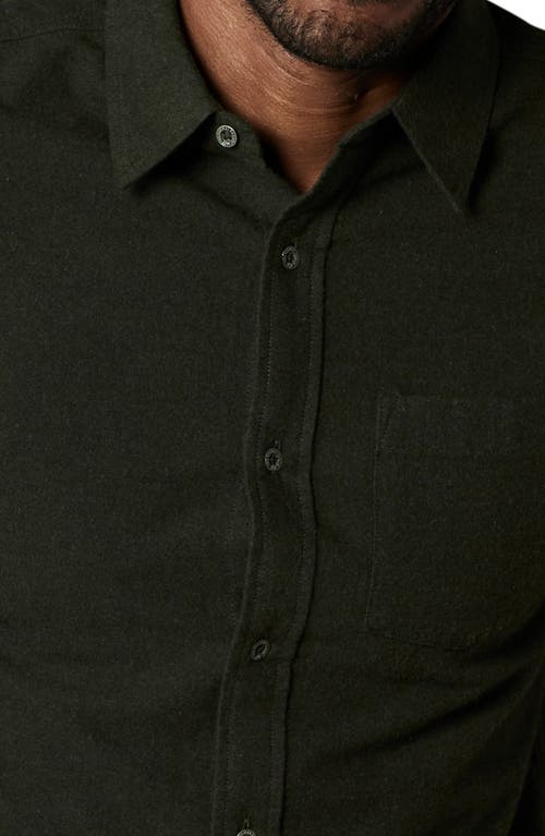 The Normal Brand Fairbanks Brushed Cotton Chamois Button-up Shirt In Alpine