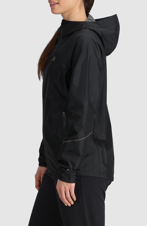 Shop Outdoor Research Helium Rain Ultralight Jacket In Black