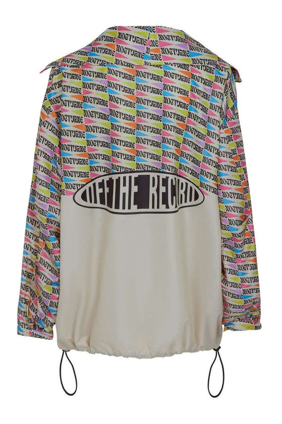 Shop Nocturne Printed Oversized Jacket In Multi-colored