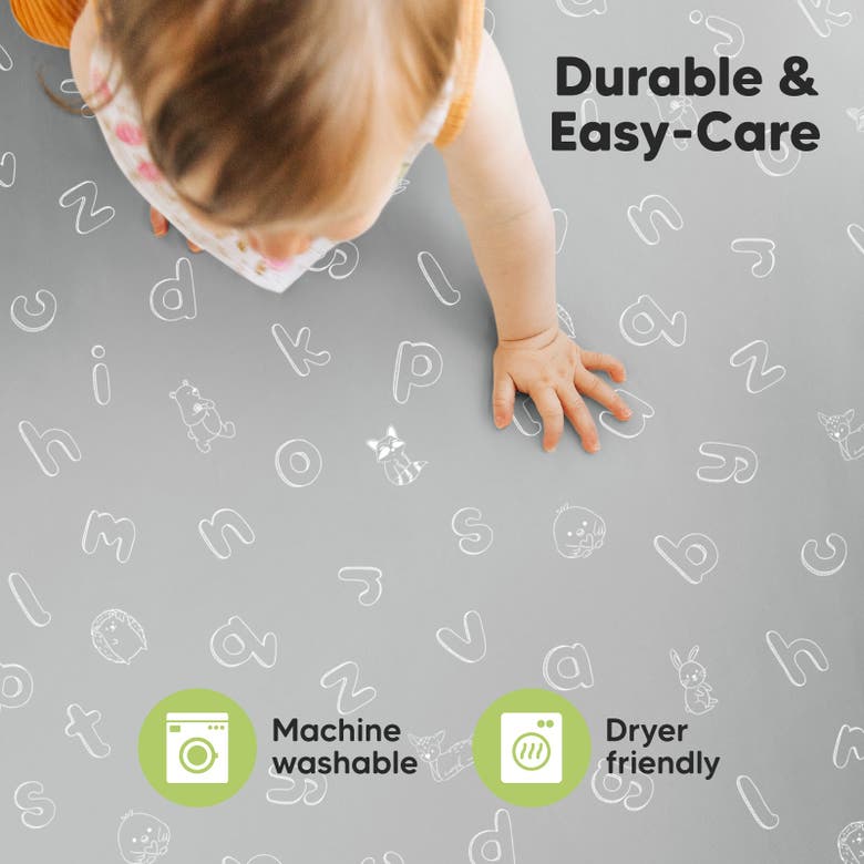 Keababies Isla Fitted Mini Crib Sheets In Abc Land