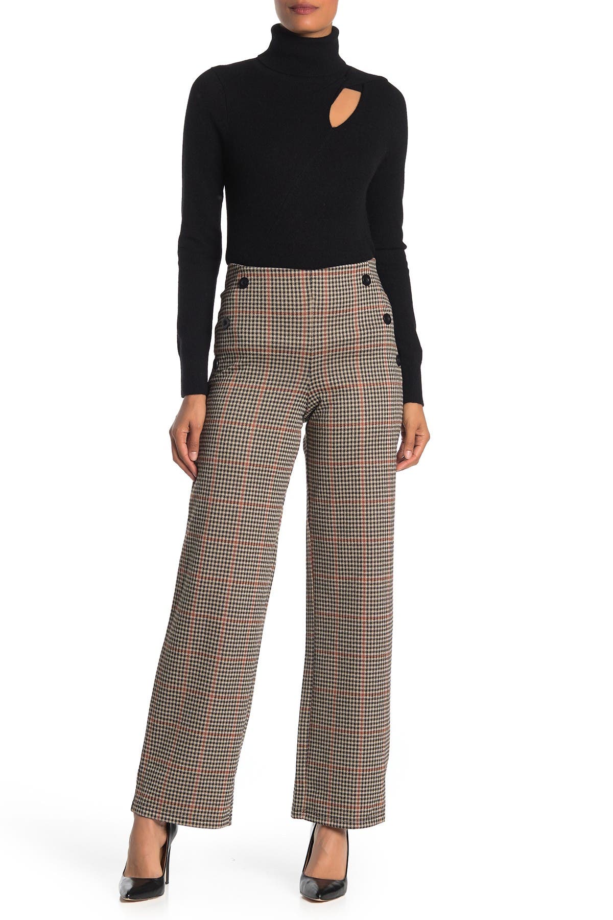 plaid designer pants