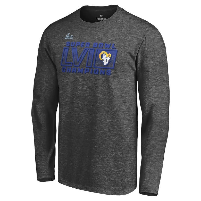 : Fanatics Men's Charcoal Los Angeles Rams Long Sleeve