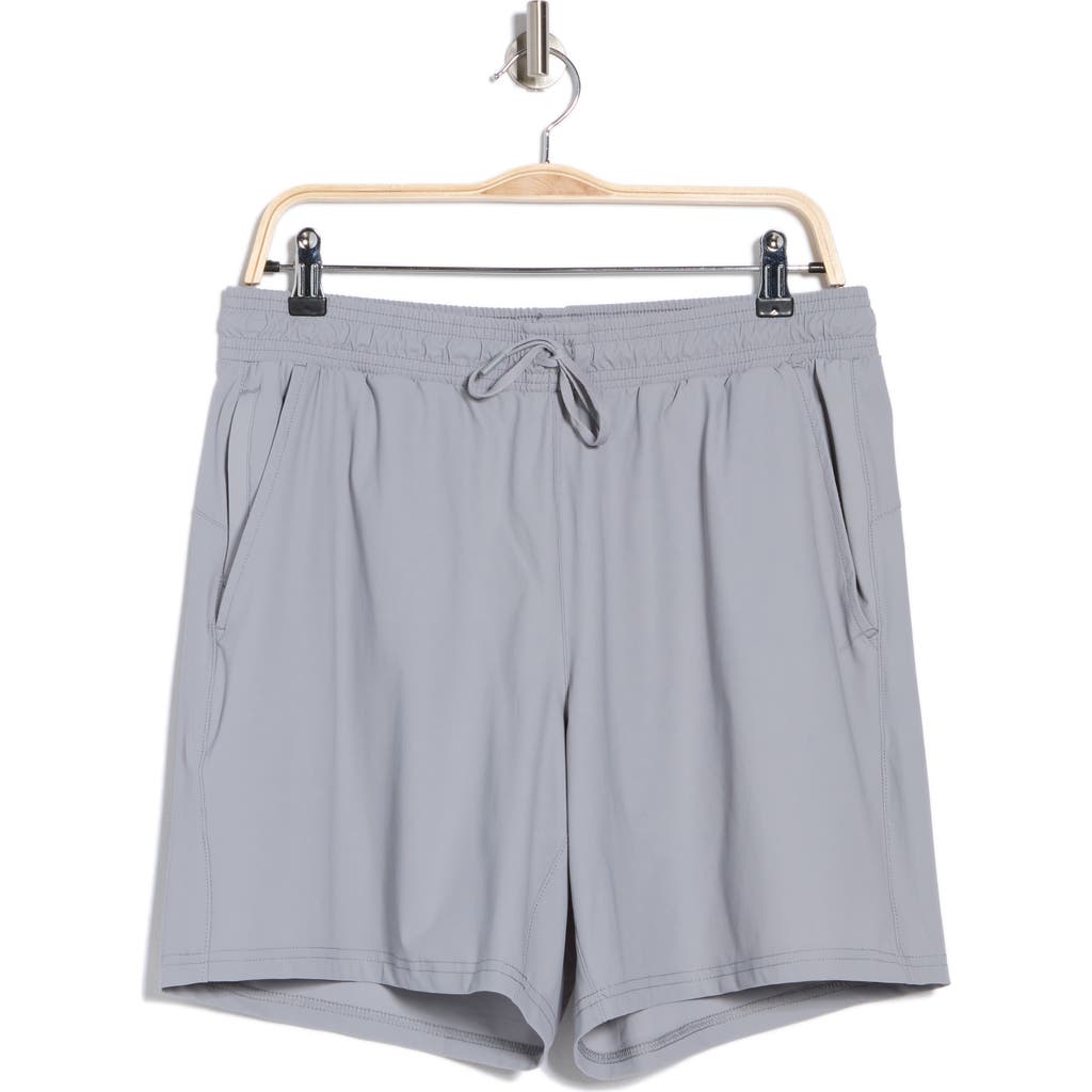 90 Degree By Reflex Warp End Zone Active Shorts In Weathervane