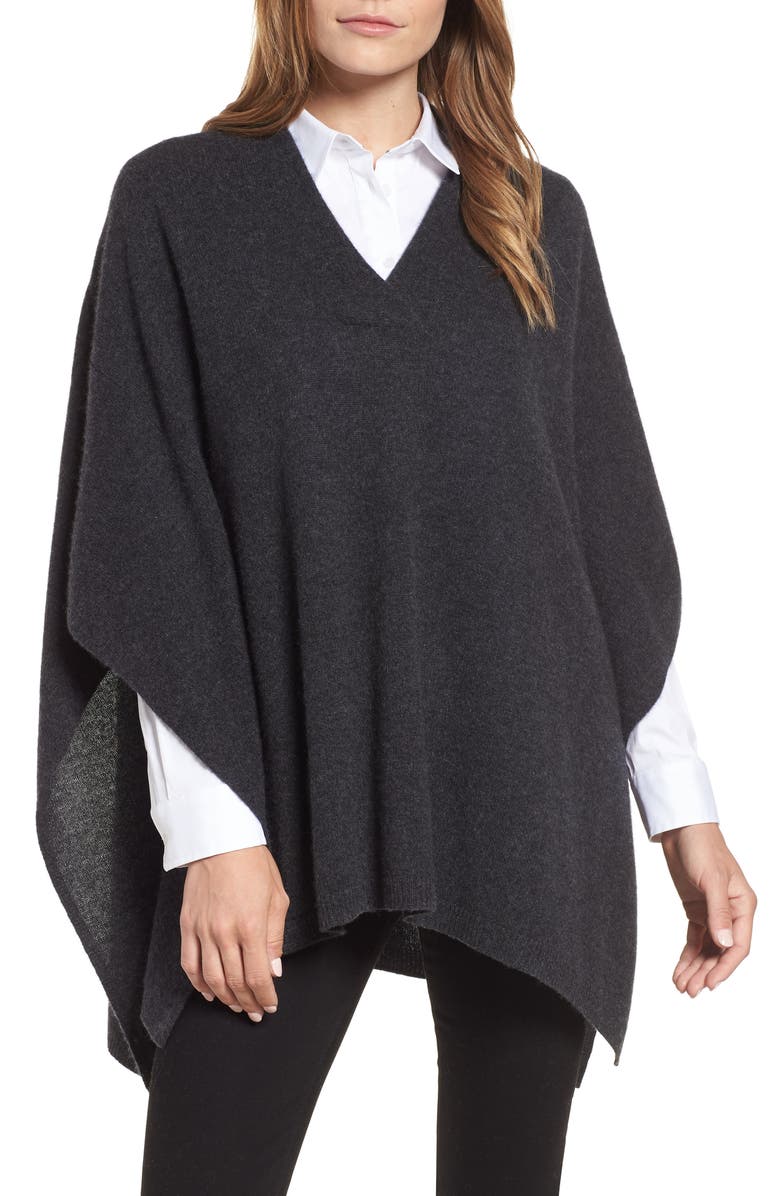 HALOGEN<SUP>®</SUP> Halogen Cashmere Poncho, Main, color, 022