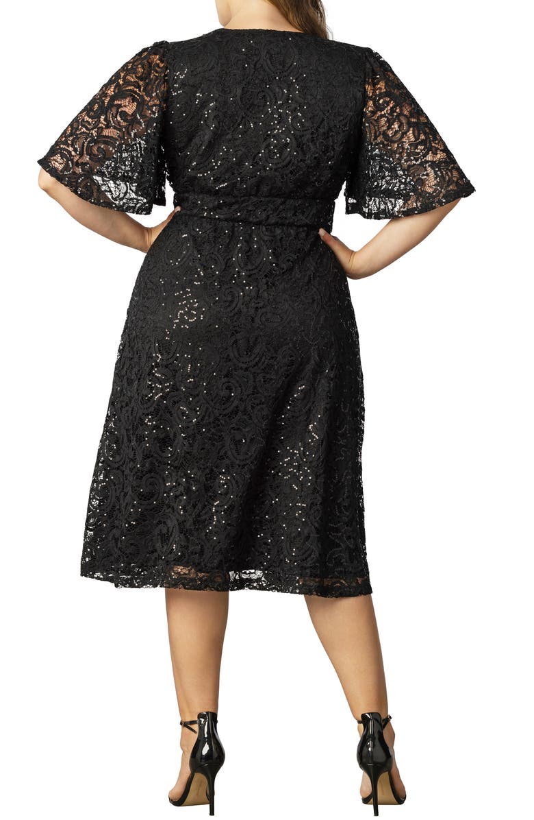 Kiyonna Starry Sequin Lace Fit & Flare Cocktail Dress | Nordstrom