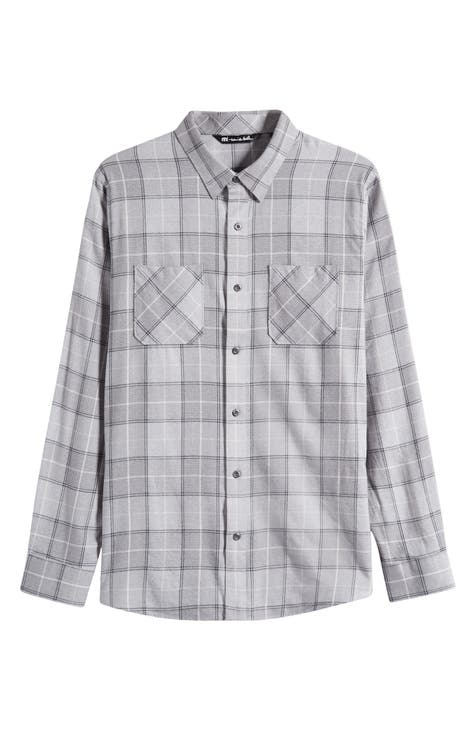 Antigua Gray Green Bay Packers Industry Flannel Button-Up Shirt Jacket