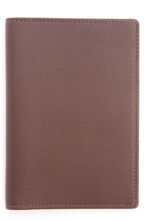 ROYCE New York Personalized RFID Leather Card Case in Brown- Gold Foil at Nordstrom