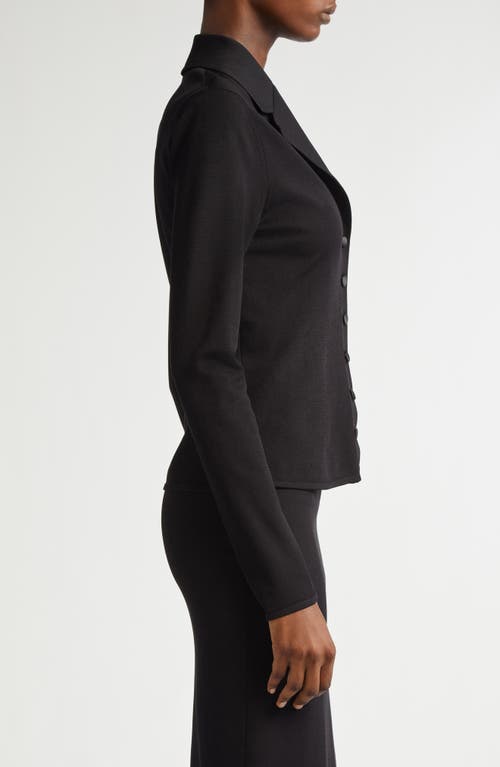 Dolce & Gabbana Dolce&gabbana Fitted Knit Jacket In N0000 Nero