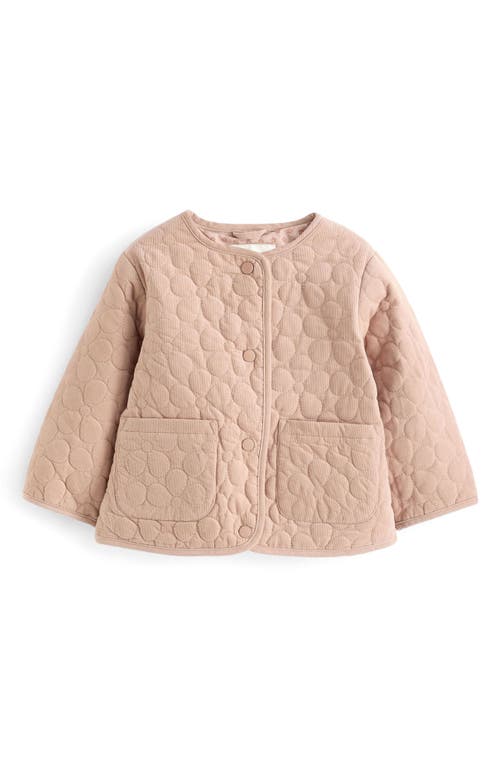 Next Kids' Corduroy Quilted Jacket In Pink