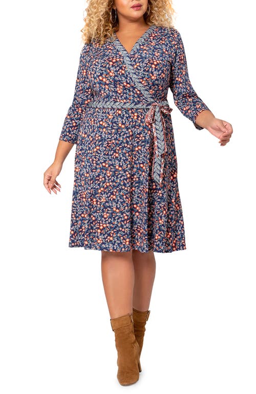 Leota Perfect Faux Wrap Dress in Sffo - Forest Floral