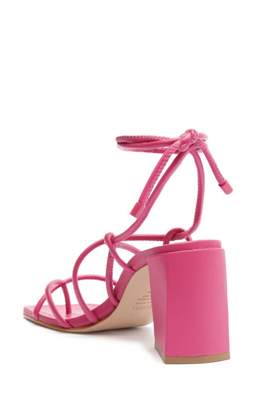 Shop Schutz Fernanca Ankle Wrap Sandal In Hot Pink