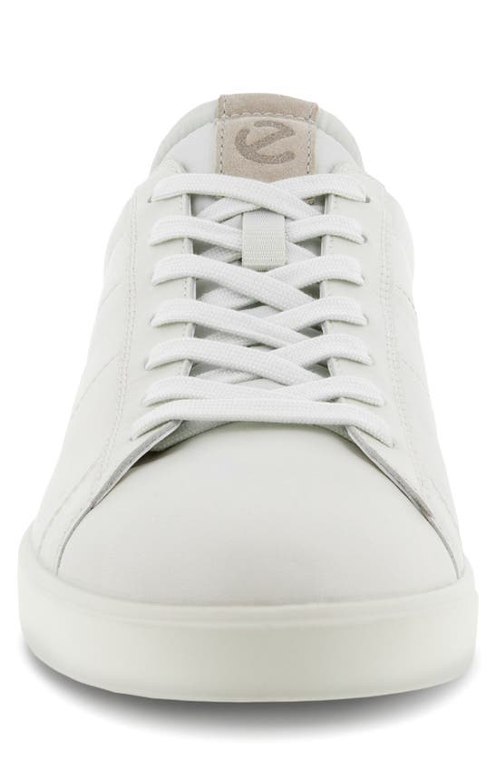 Shop Ecco Street Lite Retro Sneaker In White/ Gravel