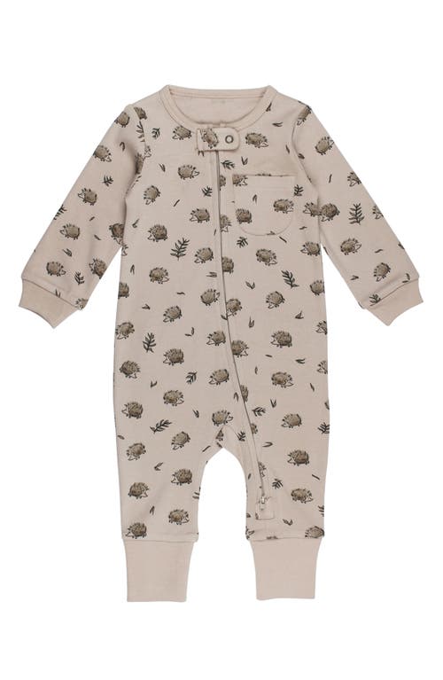 Shop L'ovedbaby Critter Print Organic Cotton Romper In Prickles