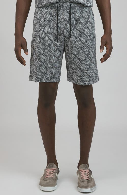 Shop Prps Beppu Cotton Blend Drawstring Shorts In Grey