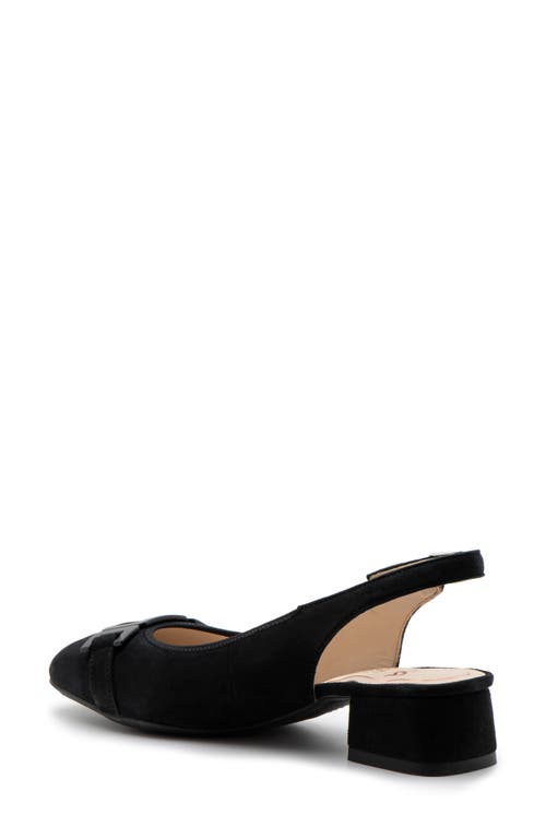 Shop Ara Gallant Sling 2.0 Pump In Black Suede