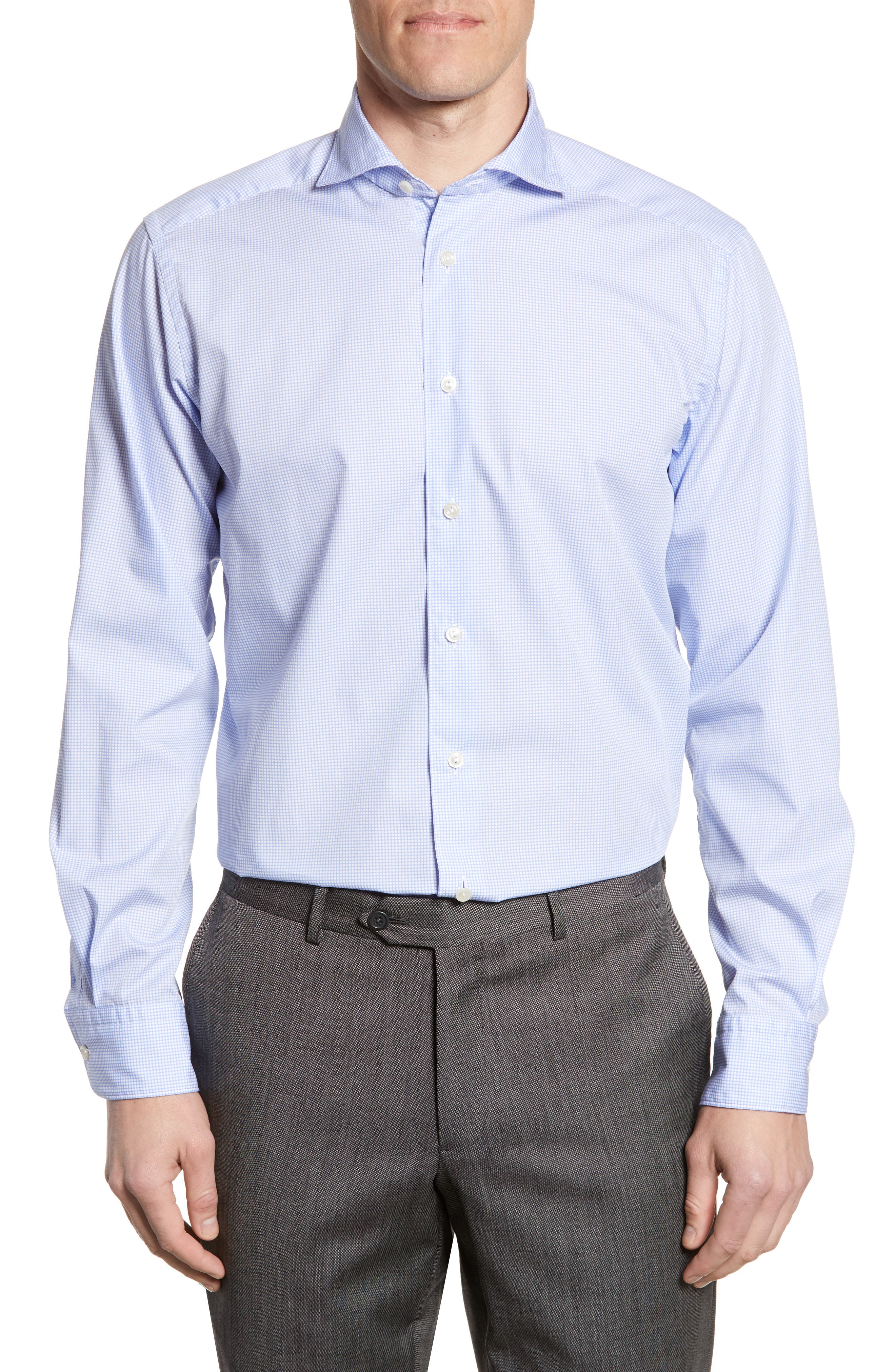 Eton Soft Collection Contemporary Fit Dot Shirt Nordstrom