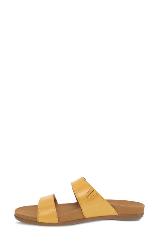 Shop Dansko Justine Slide Sandal In Yellow