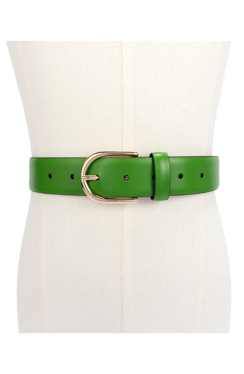 Shop Kate Spade New York Leather Belt In Ks Green