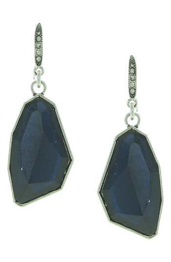 Shop Olivia Welles Cobalt Rain Earrings In Silver/blue