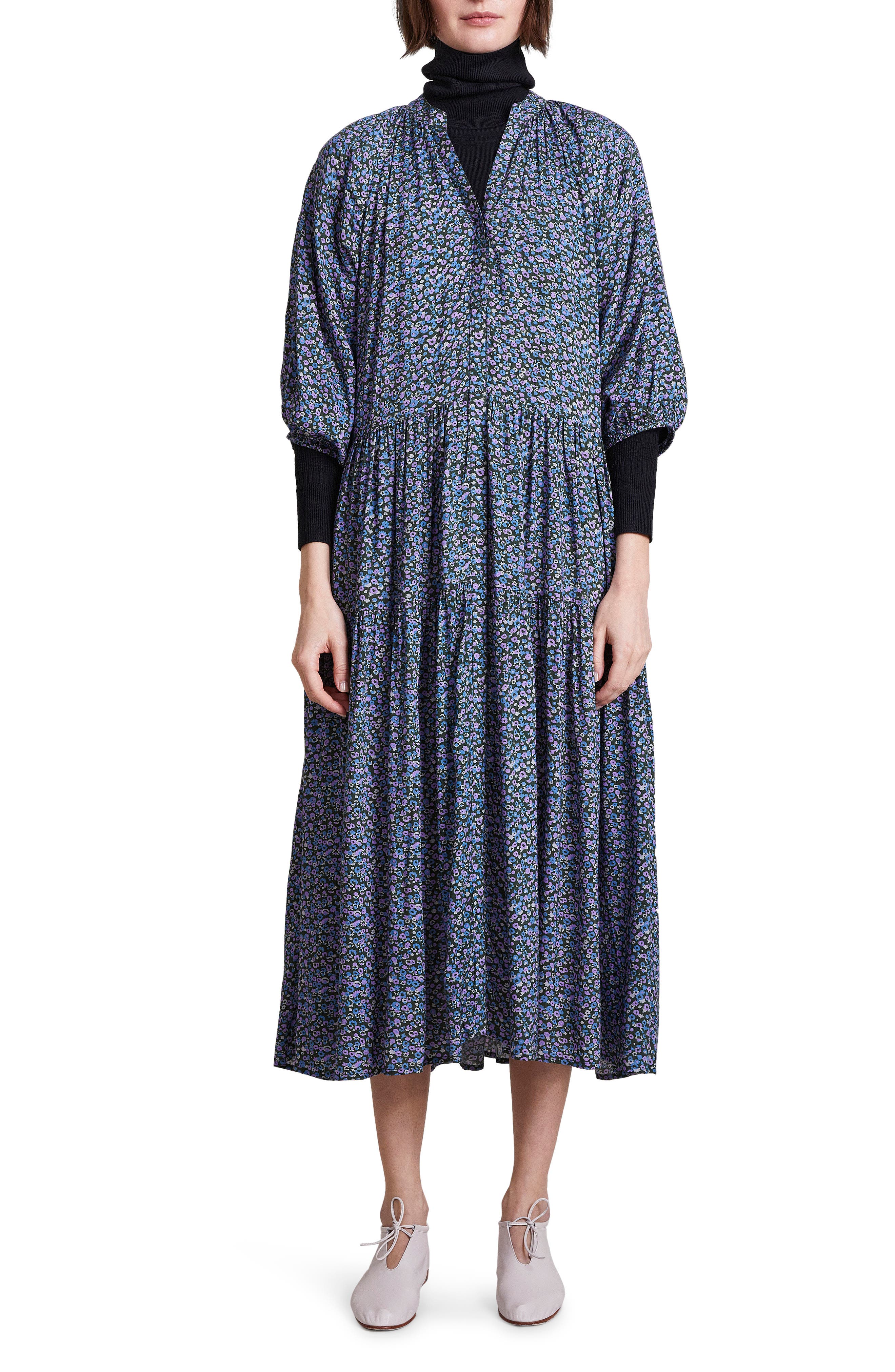 Apiece Apart Mitte Floral Print Long 