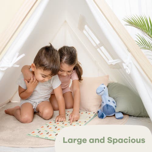 Comfy Cubs Kids Play Tent In Natural Wood