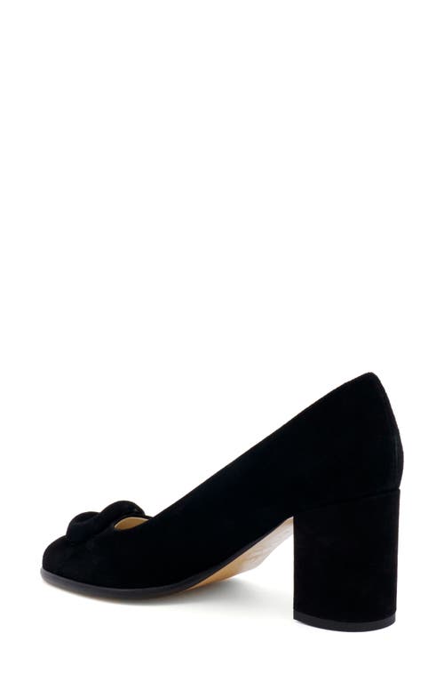Amalfi By Rangoni Lavinia Block Heel Pump In Black Cashmere