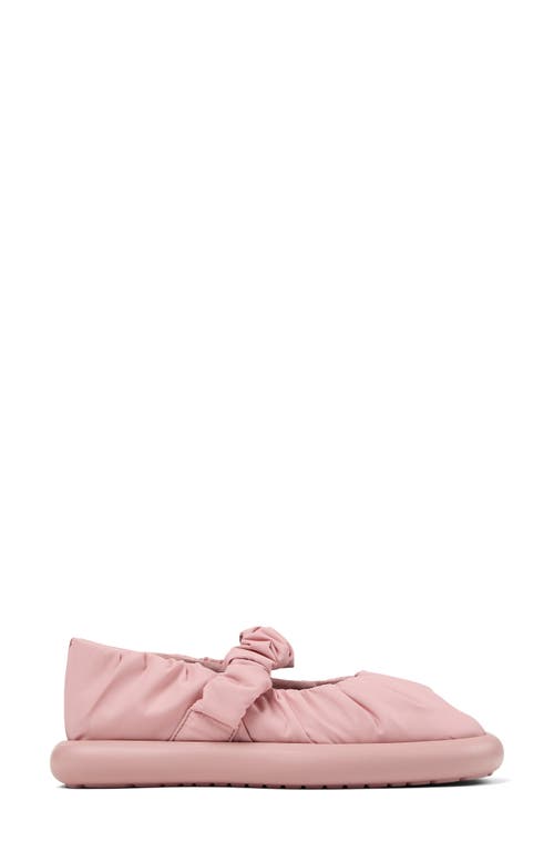 Camper Mary Jane Wave Ballet Flats In Medium Pink