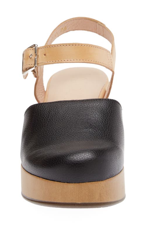 Shop Wonders Platform Clog In Wild Black/pergamena Sand