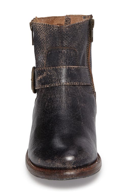 Bed Stu Becca Buckle Boot In Black Lux Leather