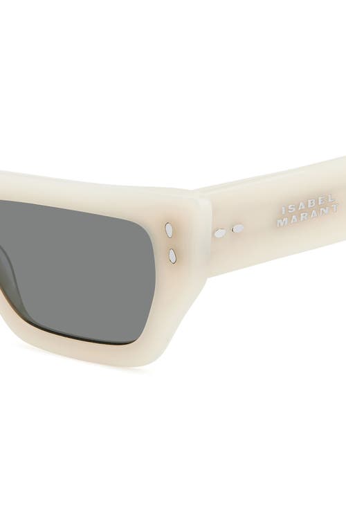 Isabel Marant 54mm Rectangular Sunglasses In Ivory