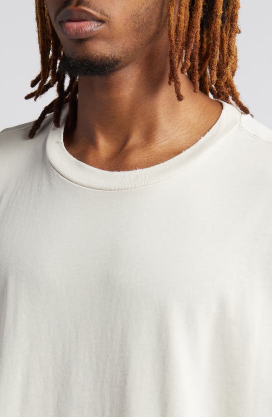 Elwood Oversize Crewneck T-shirt In White Oak