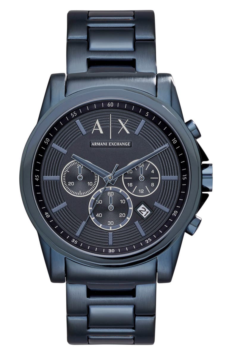 AX Armani Exchange Chronograph Bracelet Watch, 44mm | Nordstrom