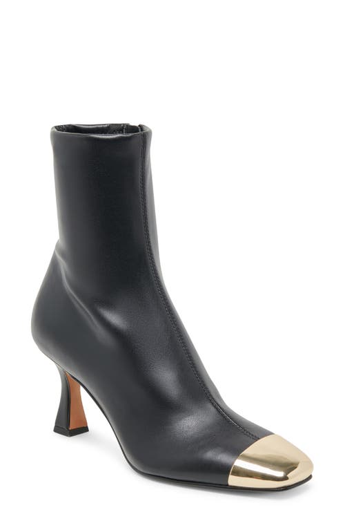 Shop Dolce Vita Glamor Cap Toe Bootie In Black Stella