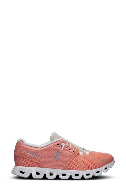 Shop On Cloud 5 Running Shoe In Flamingo/pearl