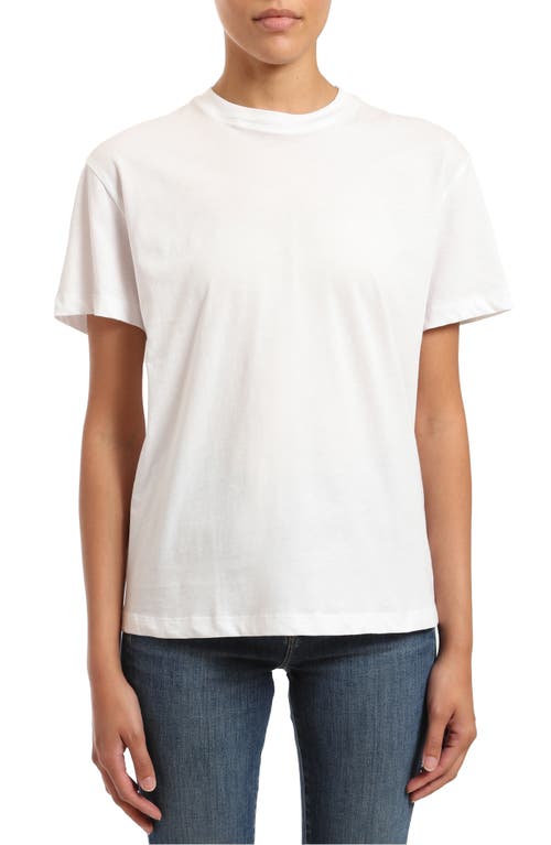 Crewneck Cotton Boyfriend T-Shirt in White
