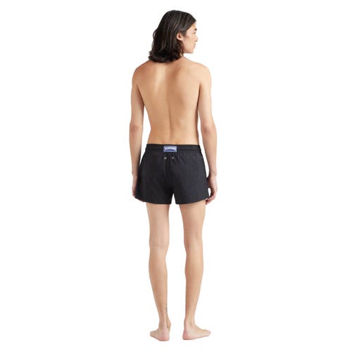 Vilebrequin Mens Noir Moorea Drawstring-waist Recycled-polyamide Swim Shorts In Noir