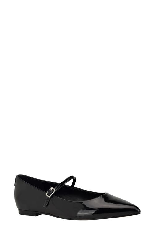 Shop Calvin Klein Kamryn Pointed Toe Flat In Black